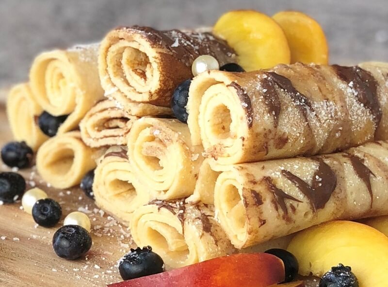 Proteinhaltige Crepes