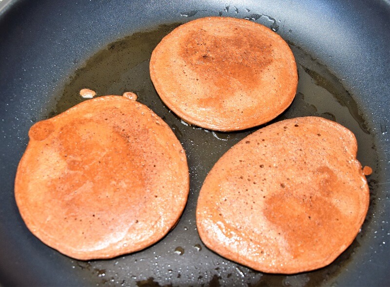 Kakao Pancakes braten